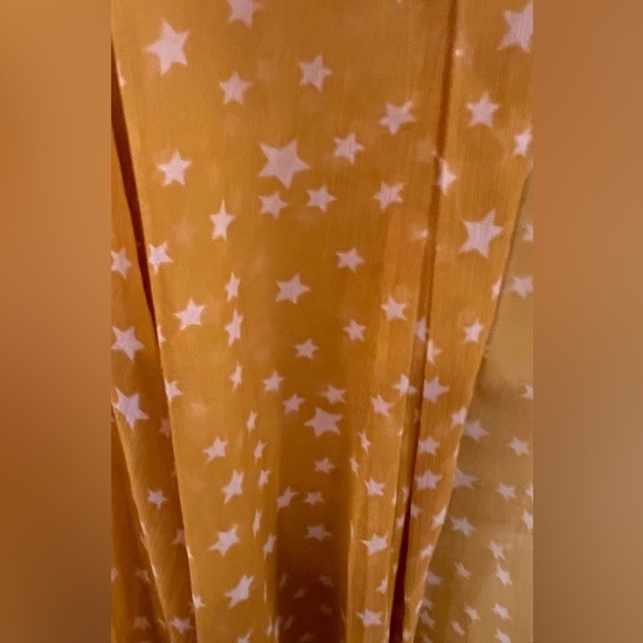 Free people, yellow/gold, long, sleeved, cotton blouse  one size - Picture 5 of 5